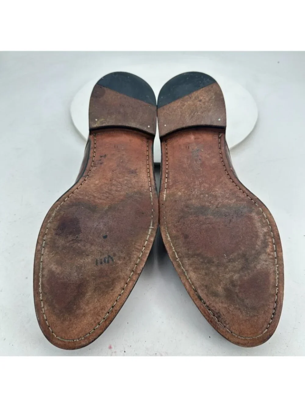 Mezlan Winthrop Men Size 12M Brown Leather Split Toe Single Monk Dress Shoes